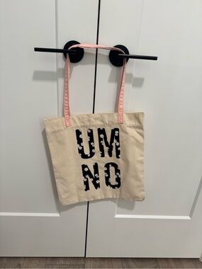 Canvas Tote Bag – "UM NO" Floral Graphic